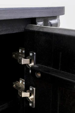 KARE Design Lipastot*Berber Senkki, Mangopuuta, Musta 160x75cm