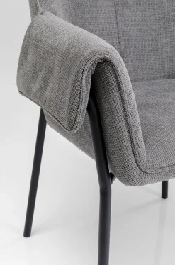 KARE Design Tuolit*Bess Tuoli Käsinojilla, Harmaa