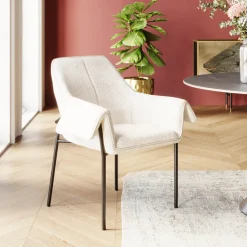 KARE Design Tuolit*Bess Tuoli Käsinojilla, Kermanvärinen