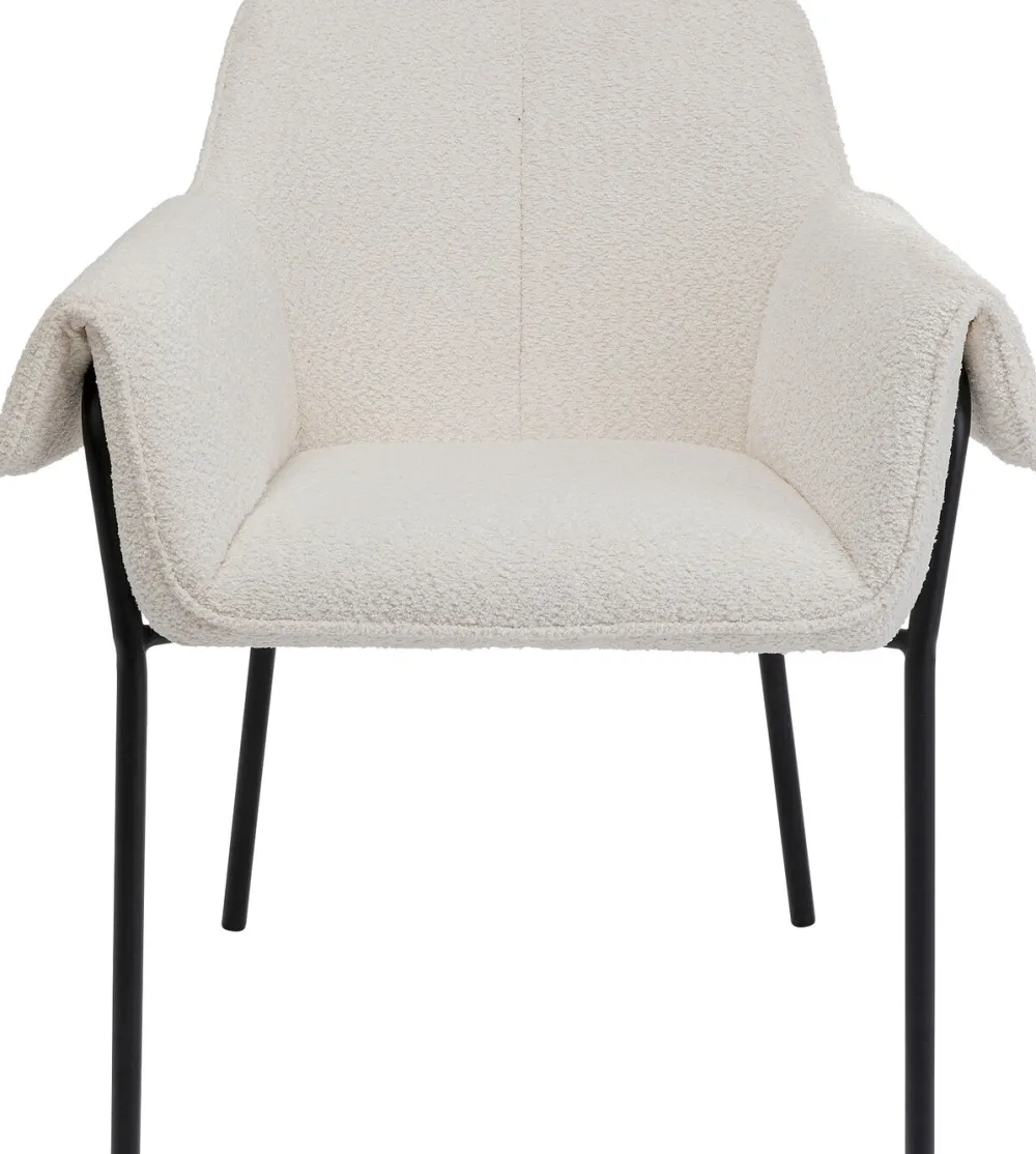 KARE Design Tuolit*Bess Tuoli Käsinojilla, Kermanvärinen