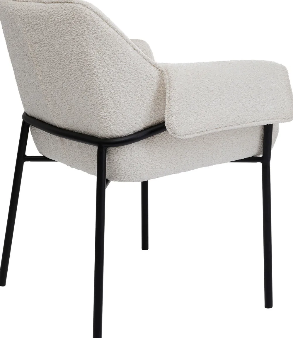 KARE Design Tuolit*Bess Tuoli Käsinojilla, Kermanvärinen