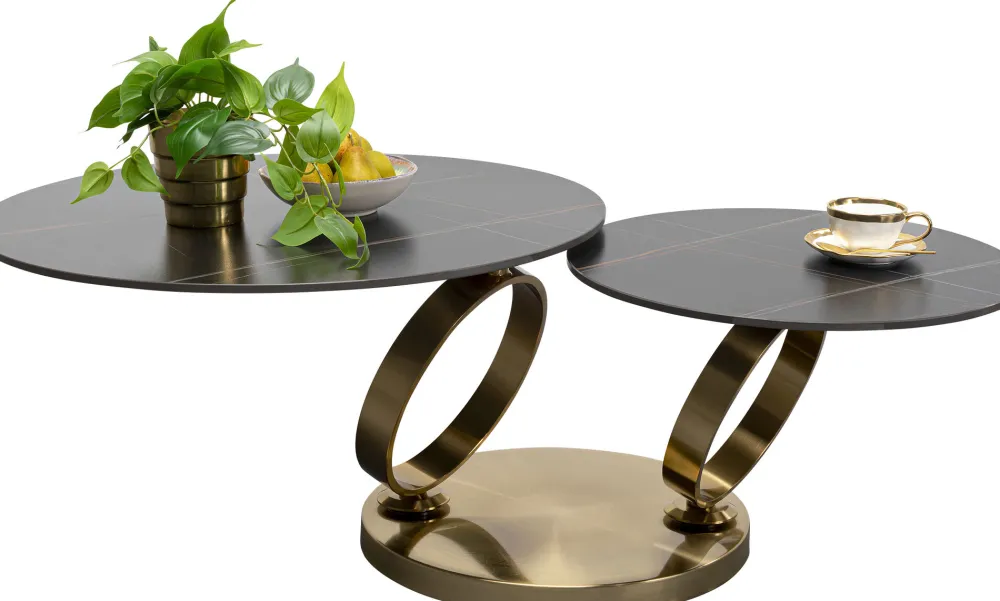 KARE Design Sohvapöydät|Olohuone*Beverly Gold Sohvapöytä Kulta 133x80cm