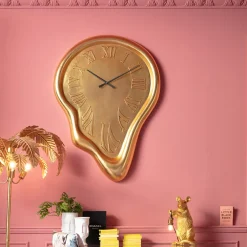 KARE Design Kellot*Big Drop Gold Seinäkello 92x127cm