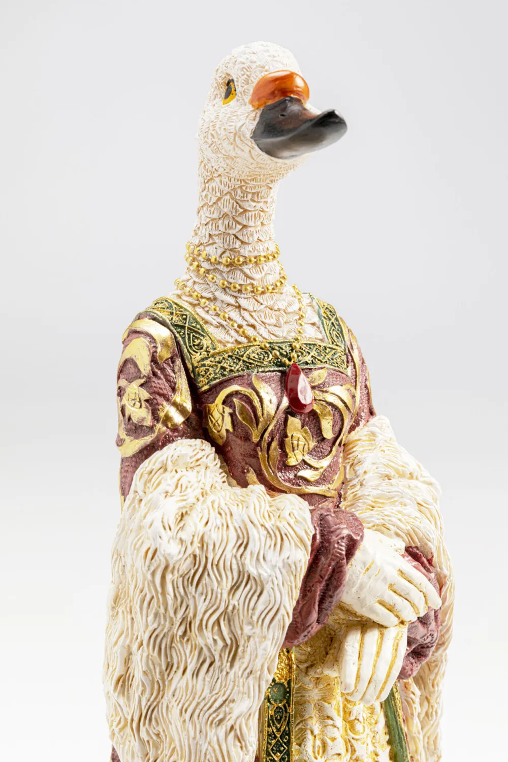 KARE Design Koriste-Esineet*Bird Lady Duck Ankka Koriste-esine, Valkoinen 31cm