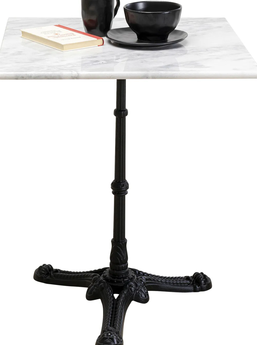 KARE Design Pöydät|Baaripöydät*Bistro Kaffeehaus Square Pöytä, Valkoinen 60x60cm