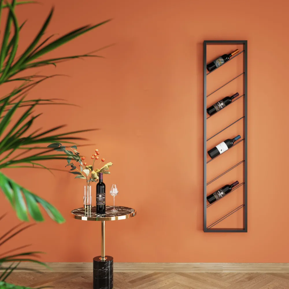 KARE Design Viinipullotelineet*Bistro Uno Seinä Viinipulloteline 36x160cm