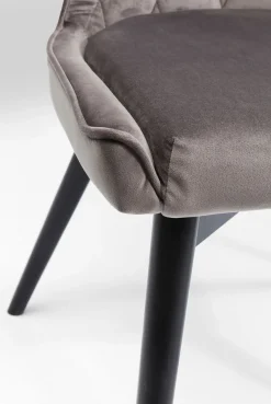 KARE Design Tuolit*Black Marshall Velvet Tuoli Harmaa
