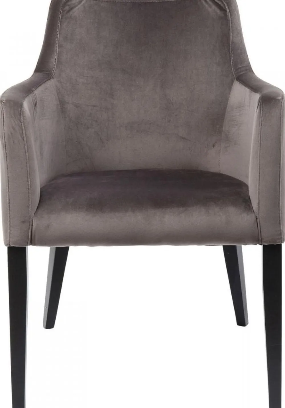 KARE Design Tuolit*Black Mode Velvet Tuoli Käsinojilla, Harmaa