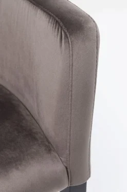 KARE Design Tuolit*Black Mode Velvet Tuoli Käsinojilla, Harmaa