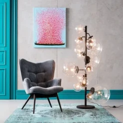 KARE Design Olohuone|Nojatuolit*Black Vicky Velvet Nojatuoli Harmaa