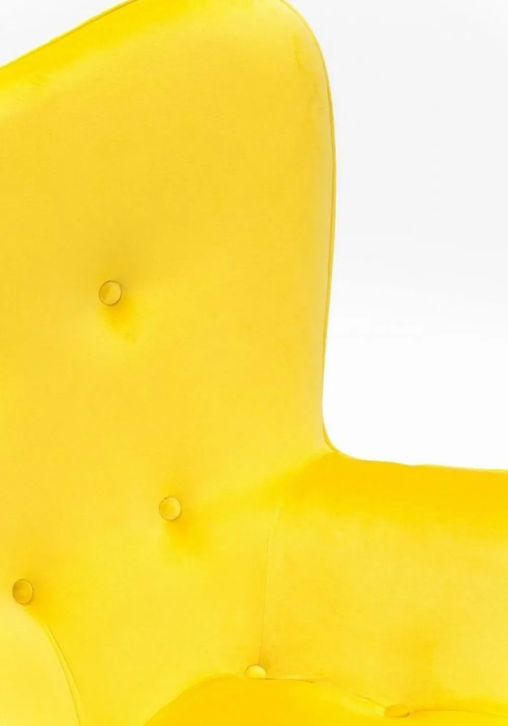 KARE Design Olohuone|Nojatuolit*Black Vicky Velvet Nojatuoli, Keltainen