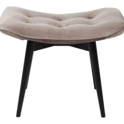 KARE Design Rahit Ja Jakkarat*Black Vicky Velvet Tuoli, Jakkara, Harmaa 46x59cm