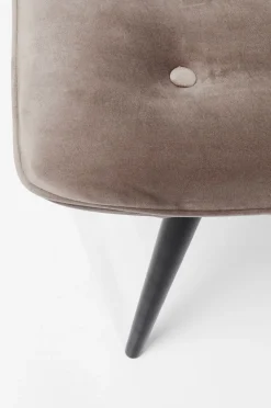 KARE Design Rahit Ja Jakkarat*Black Vicky Velvet Tuoli, Jakkara, Harmaa 46x59cm