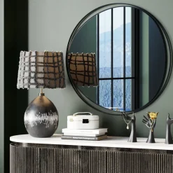 KARE Design Peilit*Bonita Seinäpeili, Musta Ø80cm