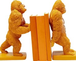 KARE Design Kirjatuet*Bookend Gorilla Orange (2/Set)