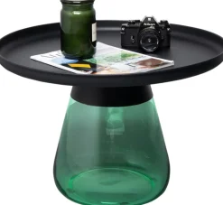 KARE Design Sohvapöydät|Olohuone*Bottiglia Sivupöytä, Vihreä/musta Ø 60cm