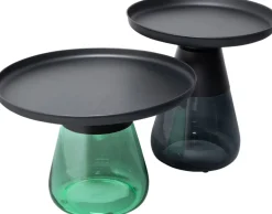 KARE Design Sohvapöydät|Olohuone*Bottiglia Sivupöytä, Vihreä/musta Ø 60cm