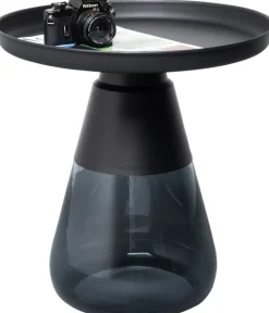 KARE Design Sohvapöydät|Olohuone*Bottiglia Smoke Sivupöytä, MustaØ50cm