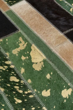 KARE Design Matot*Brick Lehmännahka Matto Vihreä 120x180cm