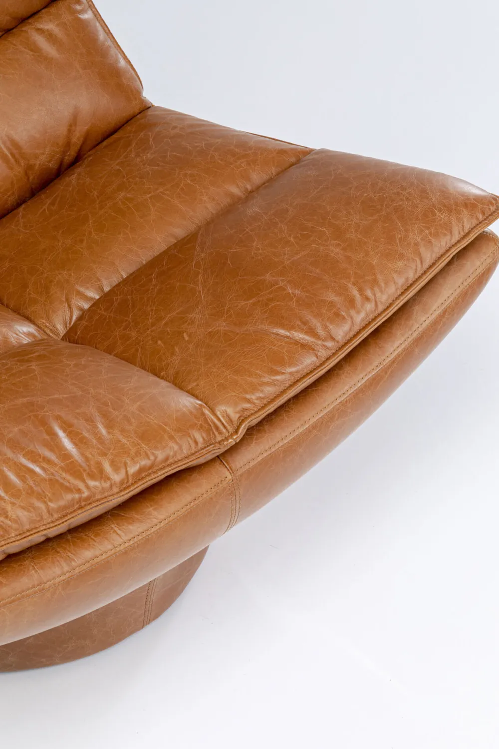 KARE Design Nojatuolit*Bridge Nojatuoli, Nahka, Ruskea