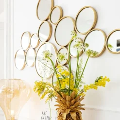 KARE Design Peilit*Bubbles Seinäpeili, Messinki 138x93cm