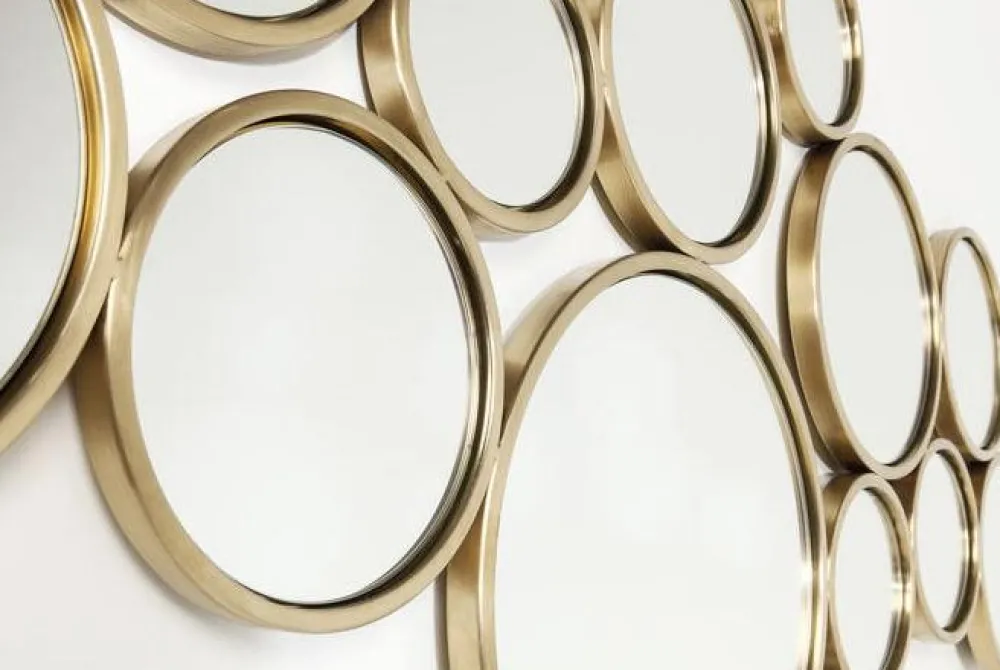 KARE Design Peilit*Bubbles Seinäpeili, Messinki 138x93cm