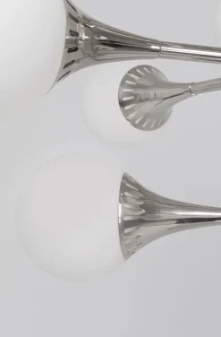 KARE Design Riippuvalaisimet*Bulb Fiction 20 Riippuvalaisin Hopea Ø102cm