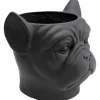 KARE Design Ruukut*Bulldog Black Suojaruukku, Musta