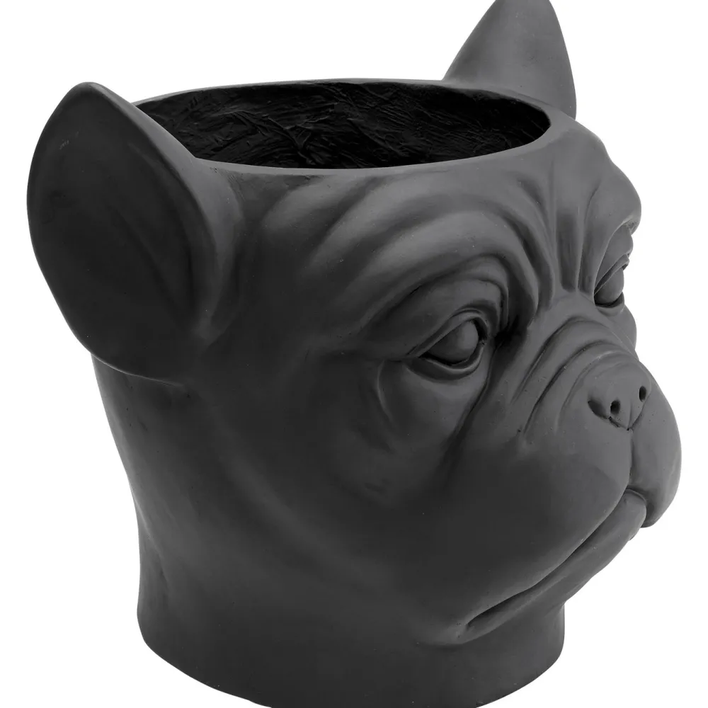 KARE Design Ruukut*Bulldog Black Suojaruukku, Musta
