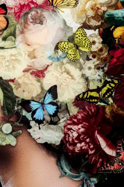 KARE Design Taulut*Bunch Of Flowers Lasitaulu 150x100cm