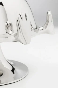 KARE Design Keittiö Ja Astiat|Jalalliset Koriste-Esineet*Bunny Pupu Kakkukupu, Tarjotin Kuvulla, Hopea