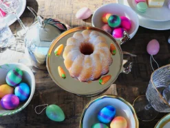 KARE Design Keittiö Ja Astiat|Jalalliset Koriste-Esineet*Bunny Pupu Kakkukupu, Tarjotin Kuvulla, Hopea