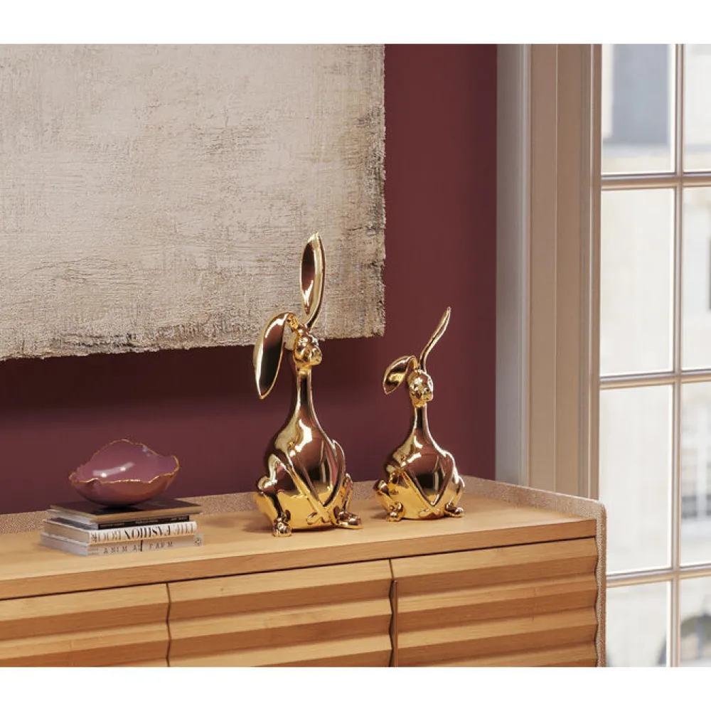 KARE Design Koriste-Esineet*Bunny Pupu Koriste-esine, Kulta 52cm