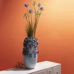 KARE Design Maljakot*Butterflies Perhoset Maljakko, Vaaleansininen 50cm