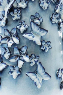 KARE Design Maljakot*Butterflies Perhoset Maljakko, Vaaleansininen 50cm