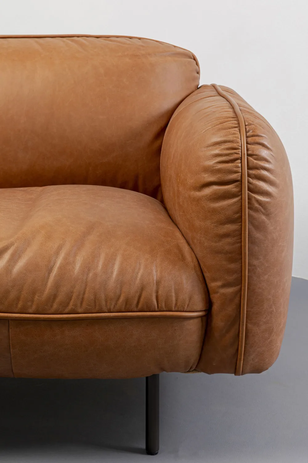 KARE Design Sohvat*Calgary Sohva, Nahkaa Vaalean Ruskea 228cm