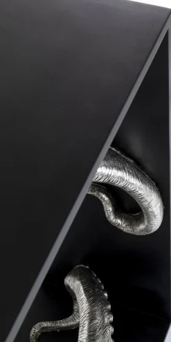 KARE Design Konsolipöydät Ja Sivupöydät*Calmar Mustekala Konsolipöytä, Hopea/musta 124x85cm