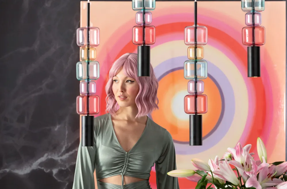 KARE Design Riippuvalaisimet*Candy Bar Colore Riippuvalaisin 100 Cm