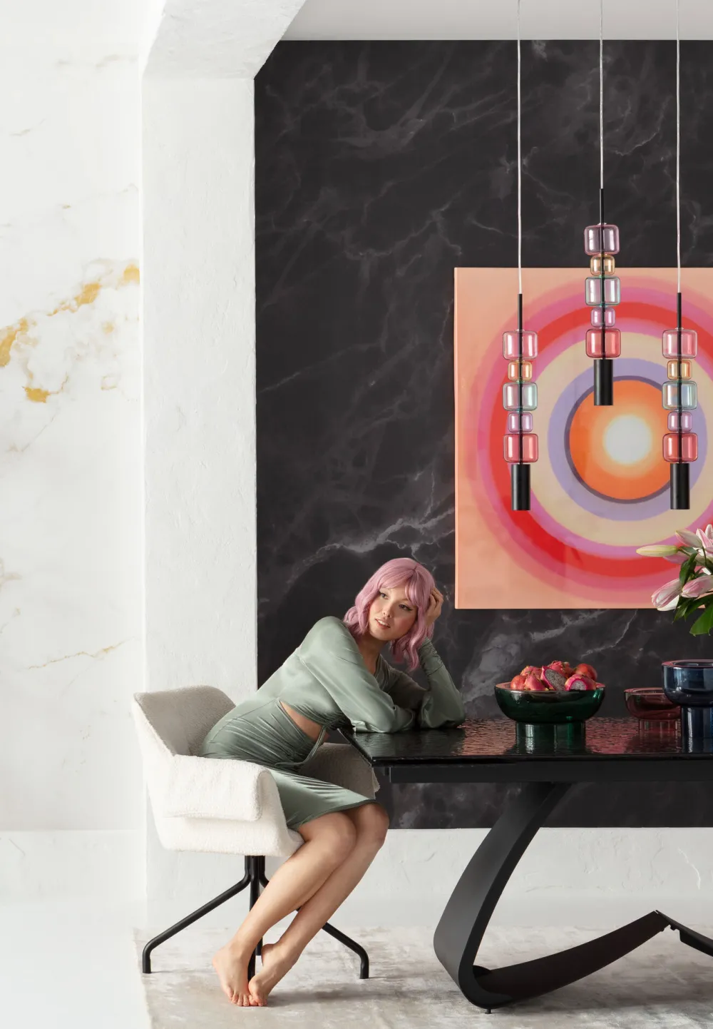 KARE Design Riippuvalaisimet*Candy Bar Colore Riipuvalaisin 70cm