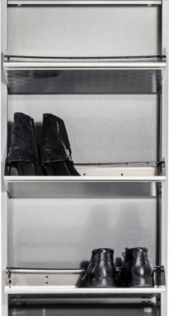 KARE Design Kenkäkaapit*Caruso 3 Kenkäkaappi, Harjattu Metalli (MO)