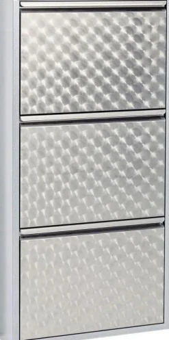 KARE Design Kenkäkaapit*Caruso 3 Kenkäkaappi, Harjattu Hopea