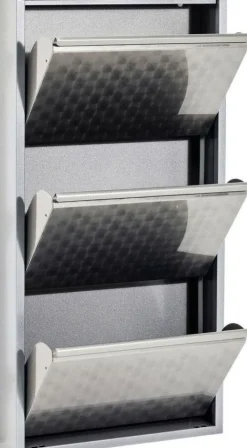 KARE Design Kenkäkaapit*Caruso 3 Kenkäkaappi, Harjattu Hopea