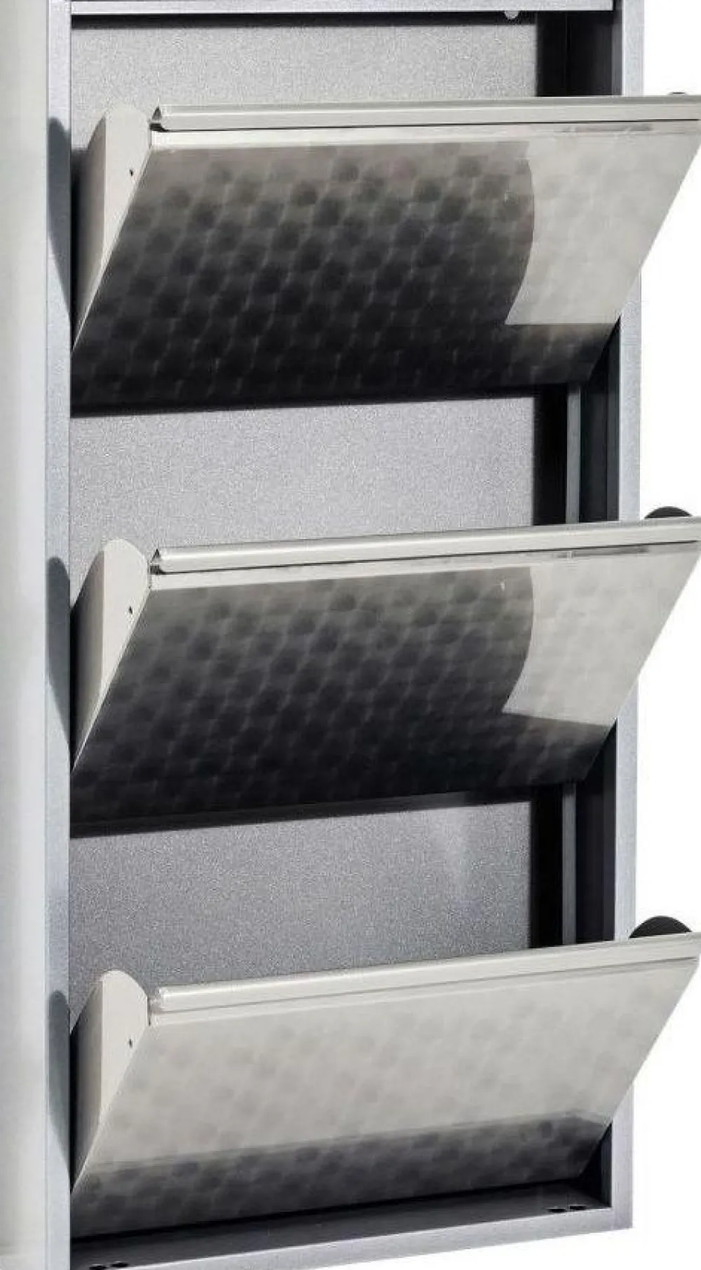 KARE Design Kenkäkaapit*Caruso 3 Kenkäkaappi, Harjattu Hopea