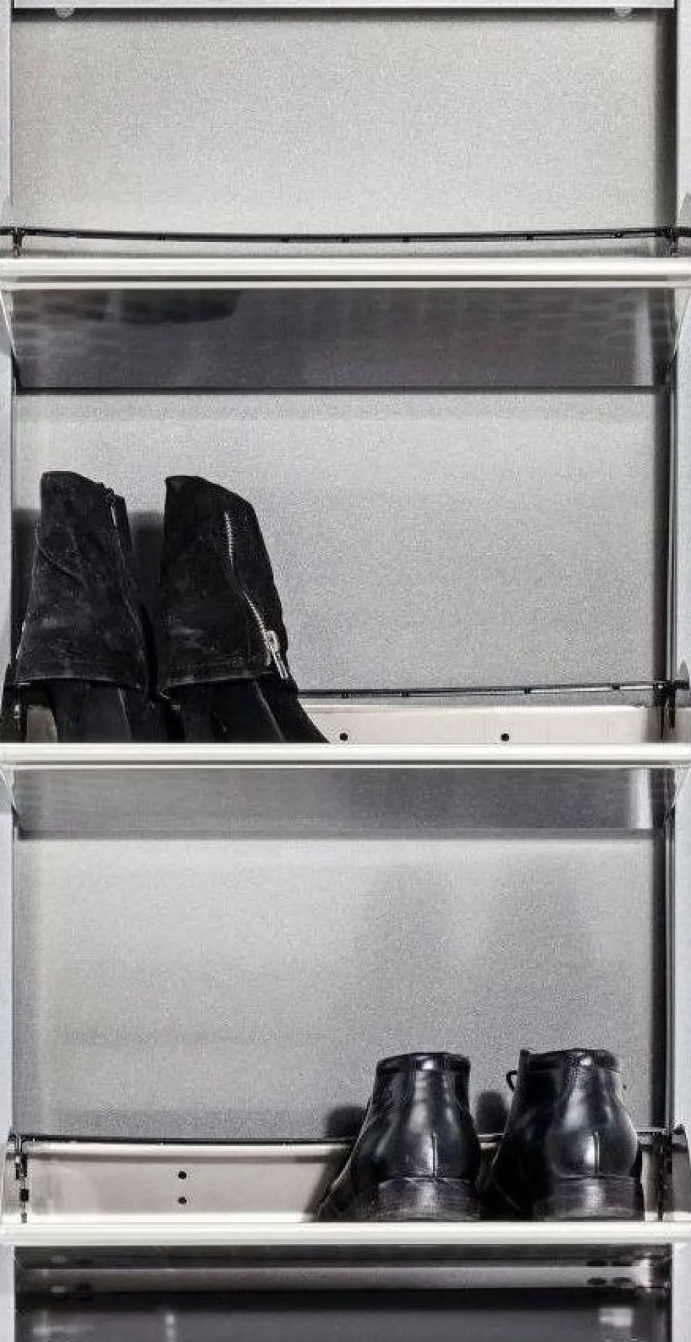 KARE Design Kenkäkaapit*Caruso 3 Kenkäkaappi, Harjattu Hopea