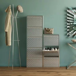 KARE Design Kenkäkaapit*Caruso 5 Kenkäkaappi, Harjattu Hopea