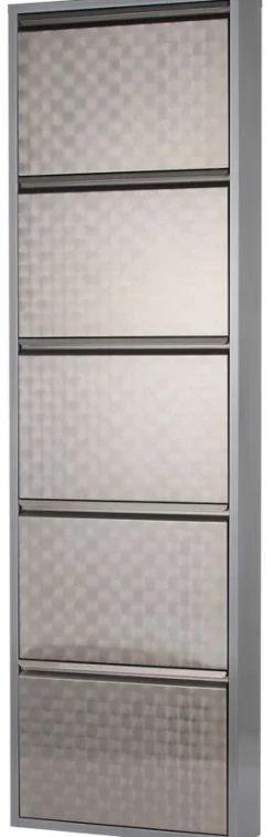 KARE Design Kenkäkaapit*Caruso 5 Kenkäkaappi, Harjattu Hopea