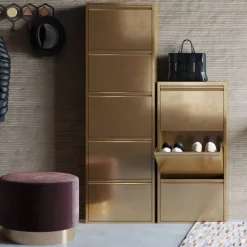 KARE Design Kenkäkaapit*Caruso 3 Kenkäkaappi, Pronssi (MO)