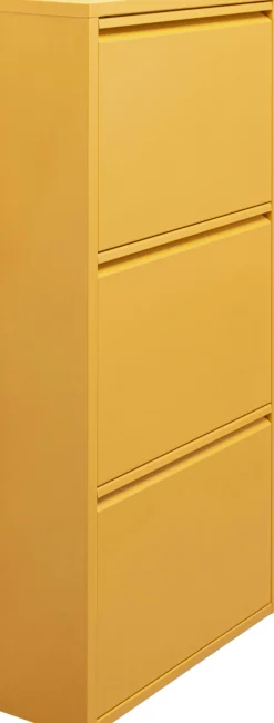 KARE Design Kenkäkaapit*Caruso Kenkäkaappi Keltainen 3 Lokeroa