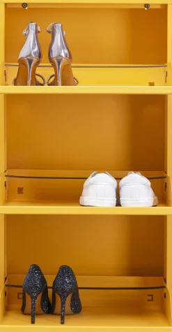 KARE Design Kenkäkaapit*Caruso Kenkäkaappi Keltainen 3 Lokeroa