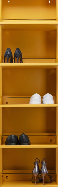 KARE Design Kenkäkaapit*Caruso Kenkäkaappi Keltainen 5 Lokeroa